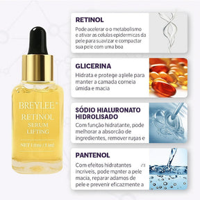Sérum Retinol Anti-Rugas Combate Linhas De Expressão, olheiras, Flacidez e Viço