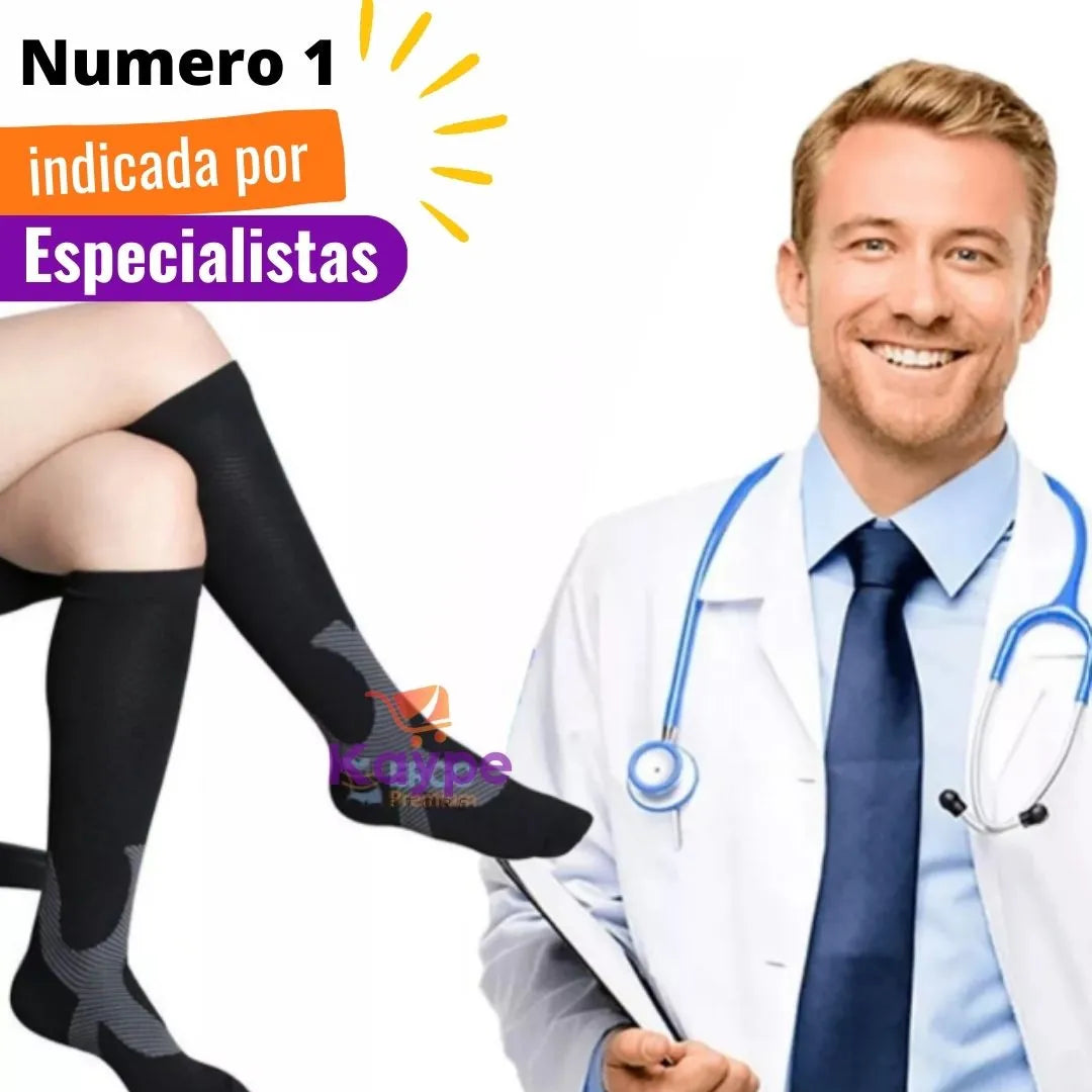 Meia de Compressão Original com Tecnologia UnclogVein (Elite Premium Venosan)