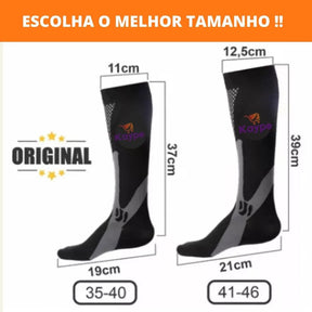 Meia de Compressão Original com Tecnologia UnclogVein (Elite Premium Venosan)